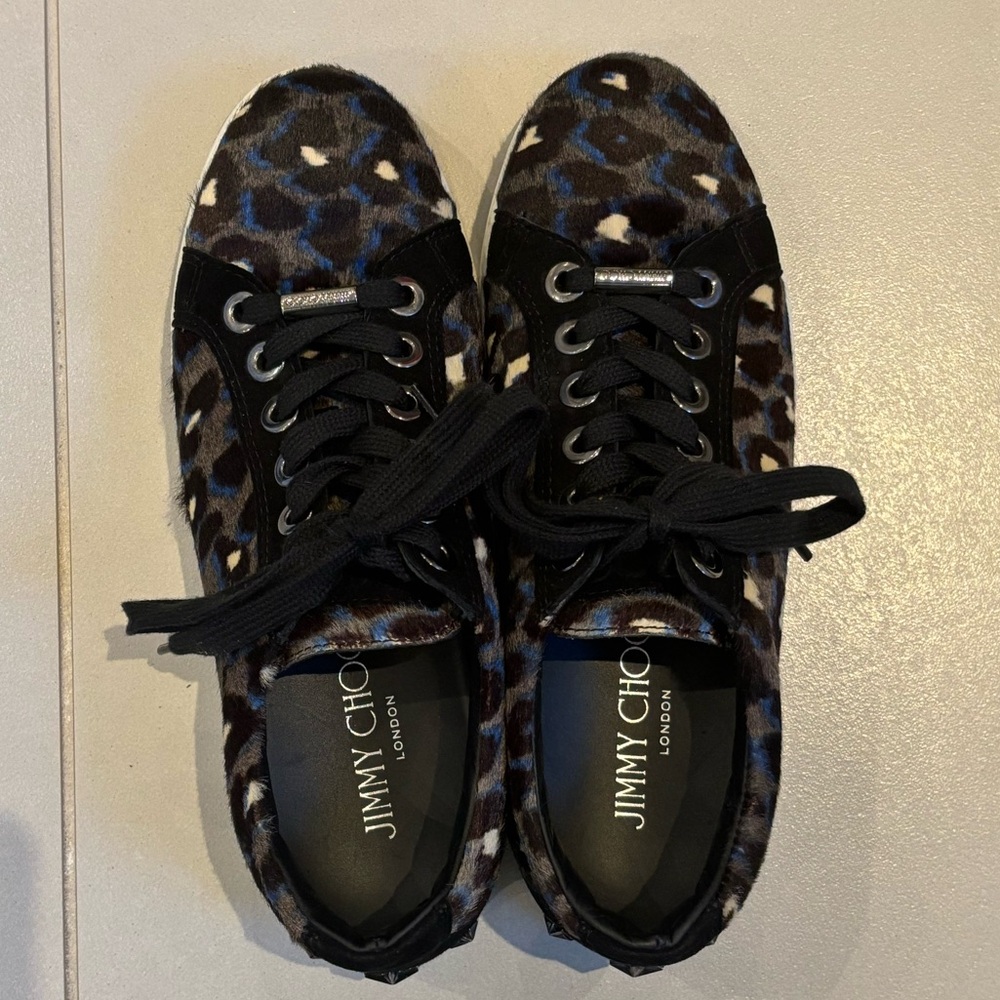 Like New! Jimmy Choo Pony Hair Sneakers - Picture 8 of 9